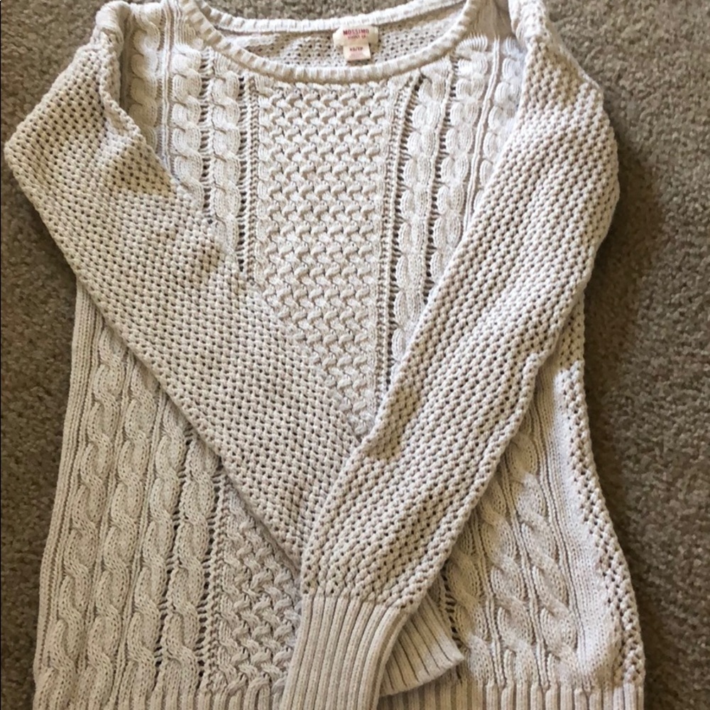 mossimo supply co cream sweater